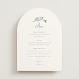 "SweetHearts" - Menus in Periwinkle by Design Lotus - Front