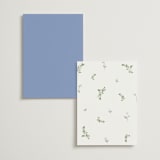 "SweetHearts" - Menus in Periwinkle by Design Lotus - Back of Card Options