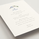 "SweetHearts" - Menus in Periwinkle by Design Lotus - Detail