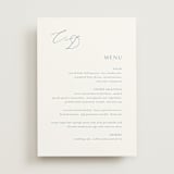 "graceful" - Menus in Dusty Blue by Jennifer Postorino - Front