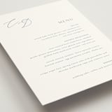 "graceful" - Menus in Dusty Blue by Jennifer Postorino - Detail