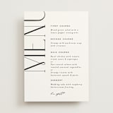 "Numerical" - Menus in Lily by Owl and Toad - Front