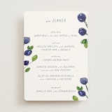 "Blue Bells" - Menus in Cornflower by Mere Paper - Front