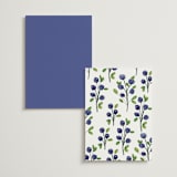 "Blue Bells" - Menus in Cornflower by Mere Paper - Back of Card Options