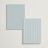"Dotted Classic" - Menus in Hydrangea by Carolyn MacLaren - Back of Card Options