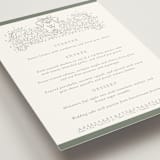 "Ornate sketched frame" - Menus in Forest by Jackie Crawford - Detail