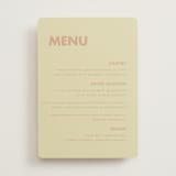 "Sienna" - Menus in Salmon by Ellen Schlegelmilch - Front