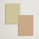 "Sienna" - Menus in Salmon by Ellen Schlegelmilch - Back of Card Options