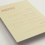 "Sienna" - Menus in Salmon by Ellen Schlegelmilch - Detail