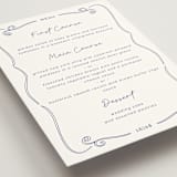 "Santorini" - Menus in Cerulean by Zani van Zyl - Detail