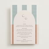 "Trois" - Menus in Almond by Blustery August - Front