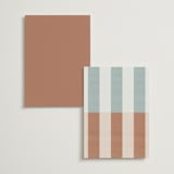 "Trois" - Menus in Almond by Blustery August - Back of Card Options