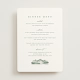 "Mountain Ridge" - Menus in Pine by Amy Kross - Front