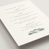 "Mountain Ridge" - Menus in Pine by Amy Kross - Detail