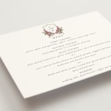 "Romantic Florals" - Menus in Peony by Susan Moyal - Detail