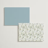"Hydrangea Vine" - Menus in Coastal by Susan Moyal - Back of Card Options