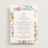 "Floral Pop" - Menus in Tropical by Itsy Belle Studio - Front