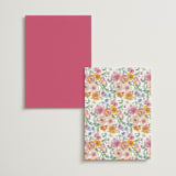 "Floral Pop" - Menus in Tropical by Itsy Belle Studio - Back of Card Options