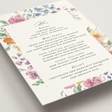"Floral Pop" - Menus in Tropical by Itsy Belle Studio - Detail