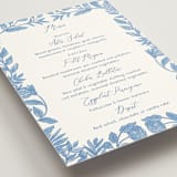 "Porcelain Floral" - Menus in Porcelain by Elly - Detail
