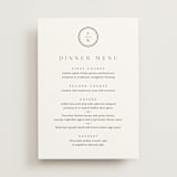 "Circle monogram" - Menus in Cotton by Stacey Meacham - Front