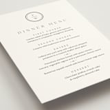 "Circle monogram" - Menus in Cotton by Stacey Meacham - Detail