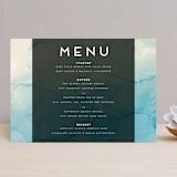 "Ombio" - Menus in Aqua by GeekInk Design - Front