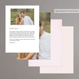 "Garden Party Joy" - Menus in Blush by frances mathys - Back of Card Options