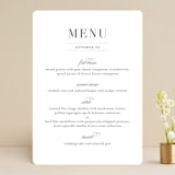 "Classical" - Menus in Taupe by Jessica Williams - Front