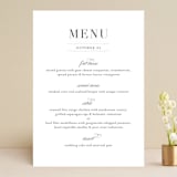 "Classical" - Menus in Taupe by Jessica Williams - Front
