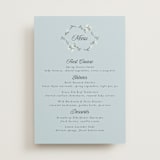 "Trailing Garden" - Menus in Butter mint by Laura Hankins - Front