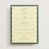 "Curved Frame" - Menus in Citrine by Emily Betts - Front