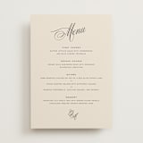 "Modern Romance" - Menus in Almond by Eric Clegg - Front