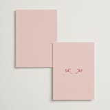 "Love in Bloom" - Menus in Brick by Julia Liverton - Back of Card Options