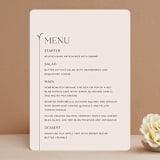 "Convergence" - Menus in Cream by Annie Lowe - Front