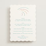 "rainbow 2.0" - Menus in Light Hearted by Deborah Chou - Front