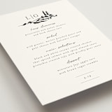 "Countryside Villa" - Menus in Noir by Shiny Penny Studio - Detail