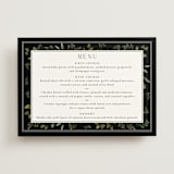 "Botanical Love" - Menus in Black Tie by Susan Moyal - Front