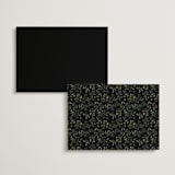 "Botanical Love" - Menus in Black Tie by Susan Moyal - Back of Card Options