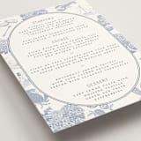 "Coastal Toile" - Menus in Periwinkle by Jenna Holcomb - Detail