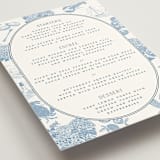 "Coastal Toile" - Menus in Sea by Jenna Holcomb - Detail
