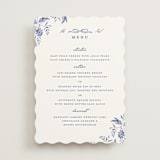 "Daisy Toile" - Menus in Willow by Susan Zinader - Front