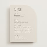 "Arabilla Overlap" - Menus in Linen by Kelly Schmidt - Front