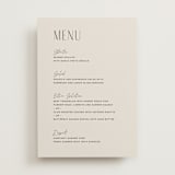 "Arabilla Overlap" - Menus in Linen by Kelly Schmidt - Front