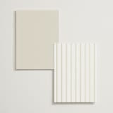 "Garden View" - Menus in Peach by Everett Paper Goods - Back of Card Options
