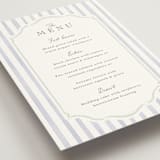 "Delicate Vines" - Menus in Periwinkle by Kristen Smith - Detail