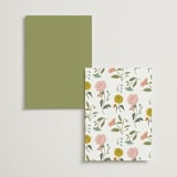 "botanical cameo" - Menus in Swan by Lori Wemple - Back of Card Options