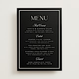 "Galleria" - Menus in Onyx by Laura Hankins - Front