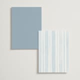 "Coastal crest" - Menus in Ocean by Creo Study - Back of Card Options