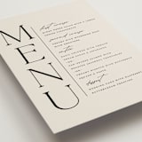 "Modern Monogram" - Menus in Ecru by Erica Krystek - Detail